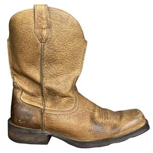 Ariat Men’s Rambler Tan Leather Western Cowboy Boot Size US 10 D